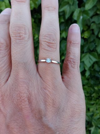 Anillo Solitario Oro 18k Diamante Edenly