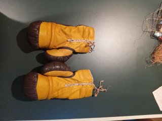 Guantes de boxeo vintage, antiguos