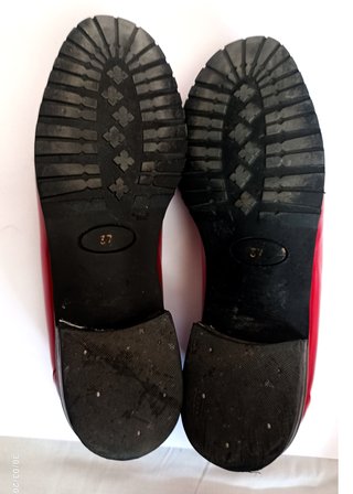 Mocasines charol rojo René Gutemberg