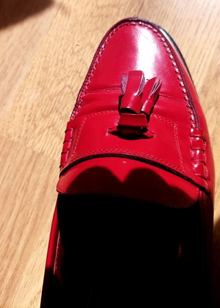 Mocasines charol rojo René Gutemberg
