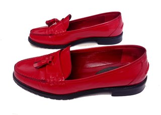Mocasines charol rojo René Gutemberg