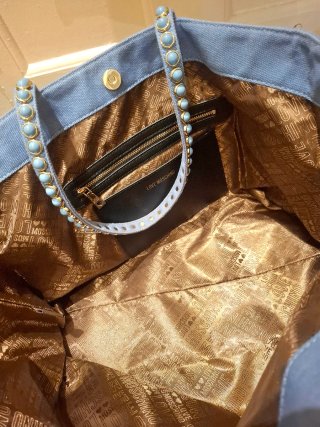 Bolso Love Moschino Azul y Blanco