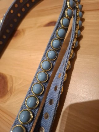 Bolso Love Moschino Azul y Blanco