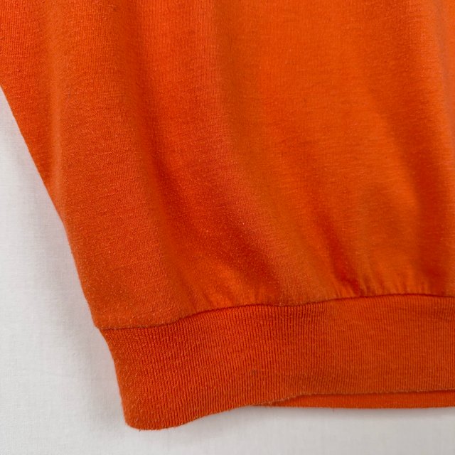 Linnet Vintage Orange Scoop Neck Short Sleeve Top