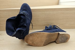 Botines ante azul Anna Field T41