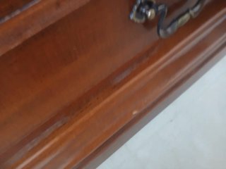 Cómoda de madera caoba maciza