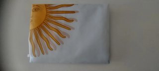 Bandera Argentina con Sol de Mayo