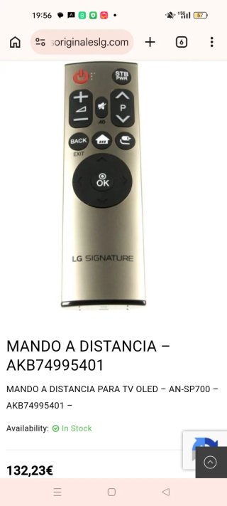 Mando LG SIGNATURE Slim AN-SP700