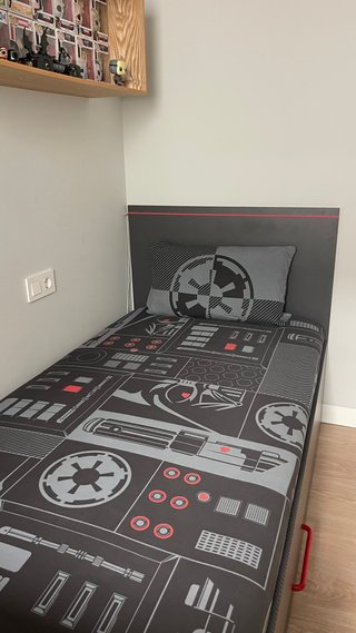 Cama nido gamer 90x190 con escritorio