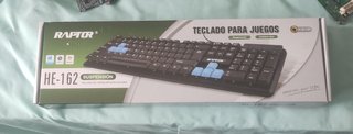 Teclado Gaming Raptor Negro y Azul