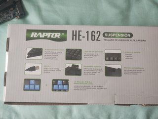 Teclado Gaming Raptor Negro y Azul