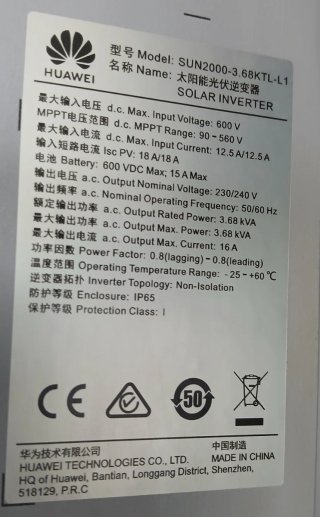 Inversor Huawei SUN2000