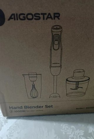 Batidora eléctrica con accesorios