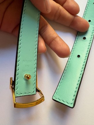 Cinturón Tiffany & Co. Reversible - Delgado (88cm)