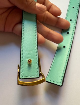 Cinturón Tiffany & Co. Reversible - Delgado (88cm)