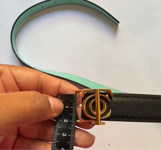 Cinturón Tiffany & Co. Reversible - Delgado (88cm)