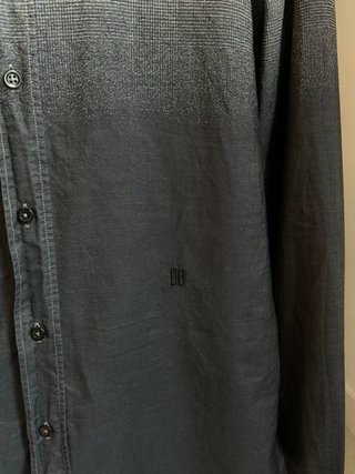 Camisa Dirk Bikkembergs Slim Fit Gris Talla L