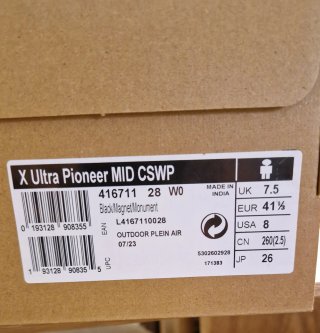 Botas Salomon X Ultra Pioneer MID CSWP Talla 41.5