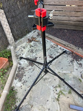 Caballete reparación bicicleta sin usar