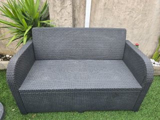 Conjunto de jardín ratán 4 piezas