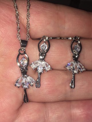 Conjunto Plata Bailarina Circonita
