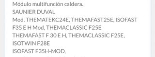 Placa Electrónica Caldera Saunier Duval SYMS17.0