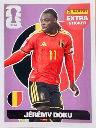Cromo Jérémy Doku Panini Extra Sticker