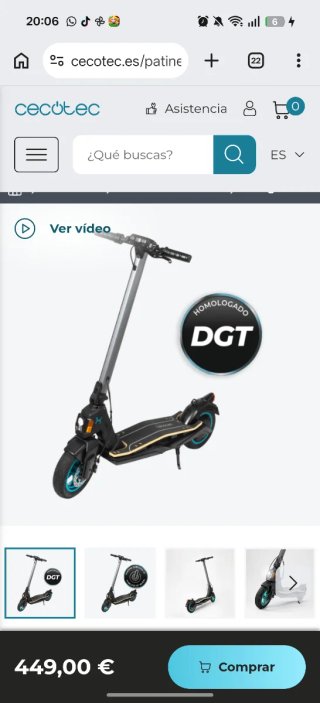 Patinete Eléctrico Cecotec Bongo
