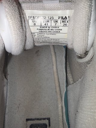 Zapatillas Fila Talla 41 Blancas