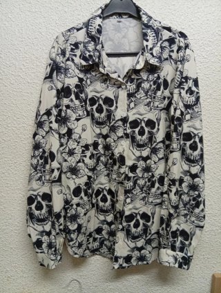 Blusa XXL Calaveras y Flores