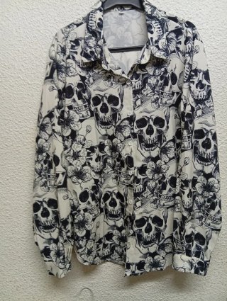 Blusa XXL Calaveras y Flores