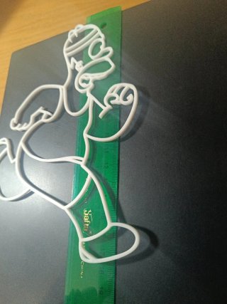 Figura Homer Simpson Corriendo