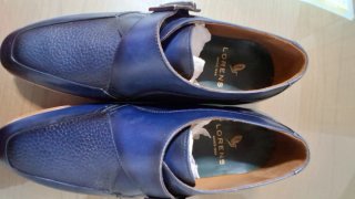 Zapatos de vestir Lorens azul hebilla