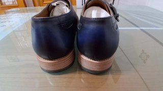 Zapatos de vestir Lorens azul hebilla