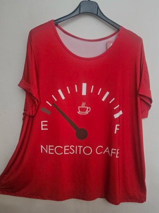 Camiseta Talla 48/50 Necesito Café
