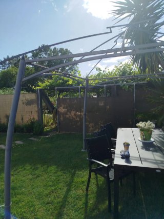 Pérgola de metal