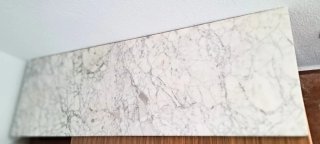 Placa de Mármol Blanco y Gris