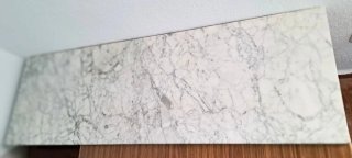 Placa de Mármol Blanco y Gris
