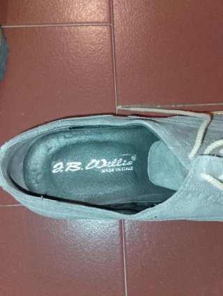 Scarpe uomo A.B. Willis camoscio grigio Made in It
