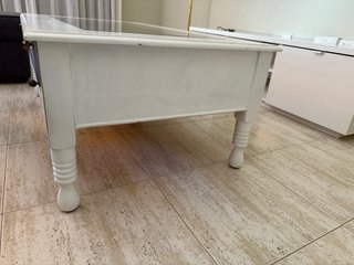 Mesa de centro vintage madera y cristal