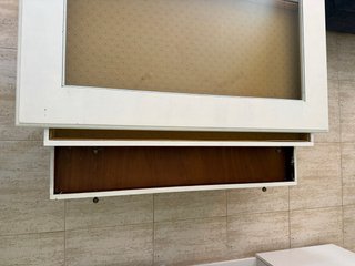 Mesa de centro vintage madera y cristal