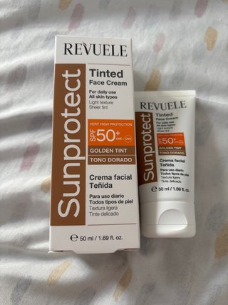 REVUELE Sunprotect Crema Facial Tono Dorado SPF50+