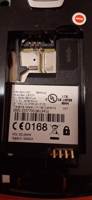BlackBerry 8707v Vodafone
