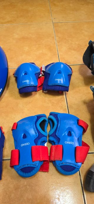 Patines Oxelo Talla 28-30 + Casco + Protecciones