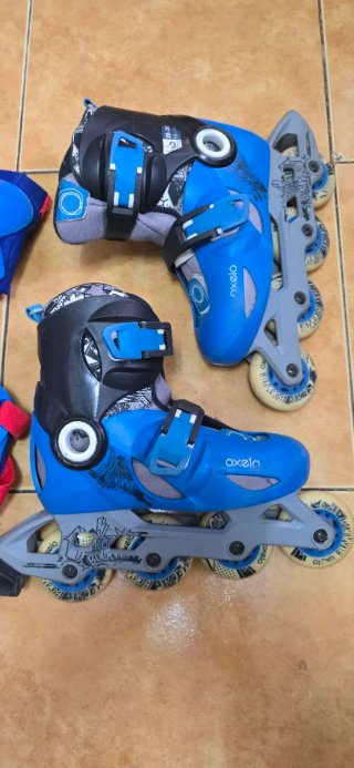 Patines Oxelo Talla 28-30 + Casco + Protecciones