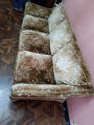 Sofá cama vintage tela floral