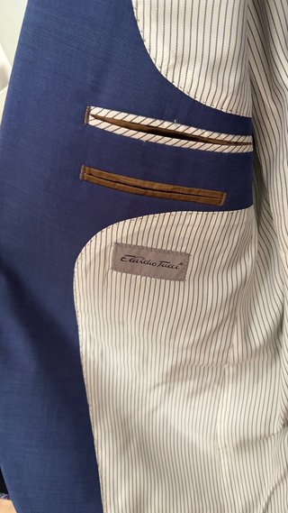 Traje Emidicio Tucci Azul Talla M 48-50 + Corbata