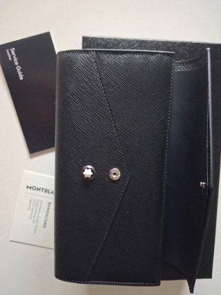 Cartera Montblanc Negra Piel