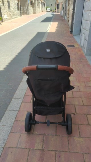 Carrito de bebé plegable negro