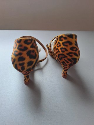 Zapatos Baile Latino Animal Print